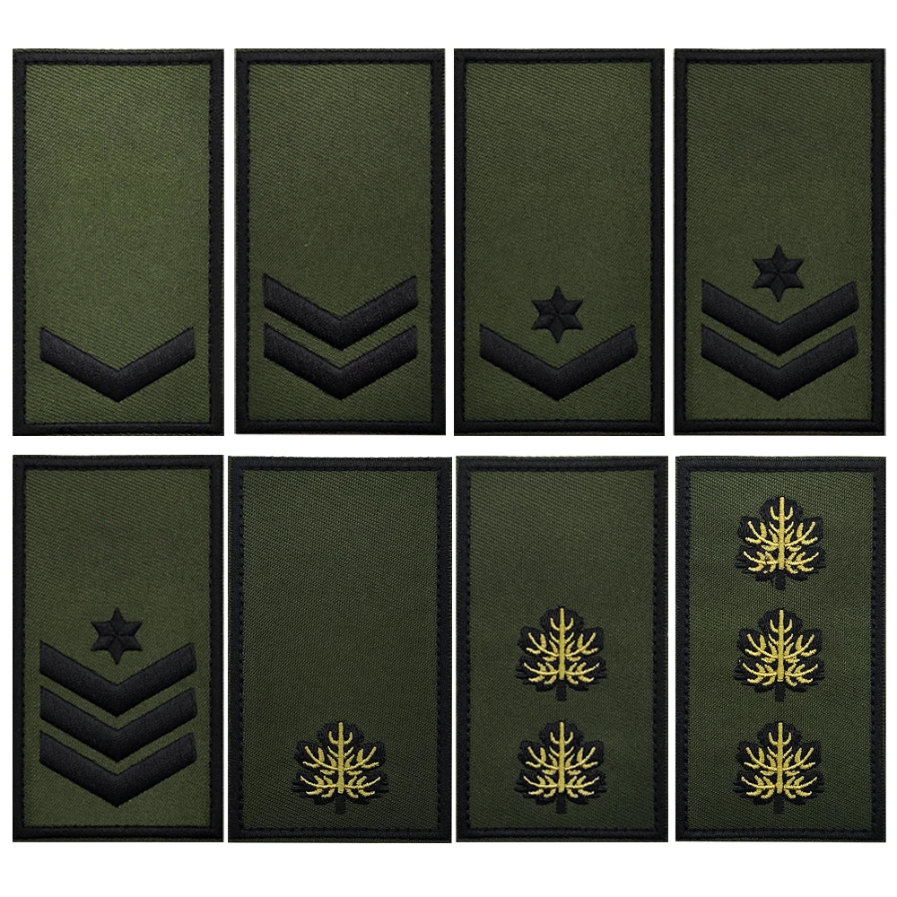 Army Green Hot New Style Israel Army Rank Embroidery Patch Sew On Military Overcoats Shoulder Bag Hat Sticker Cloth Applique