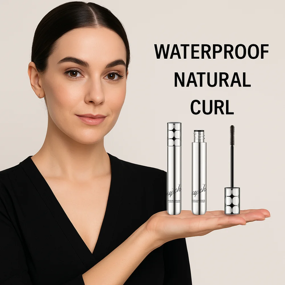 Smudge-Proof Lengthening Mascara Clump-Free Waterproof Curling Mascara Easy Removal Lengthens Eyelashes Fiber Filling Mascara
