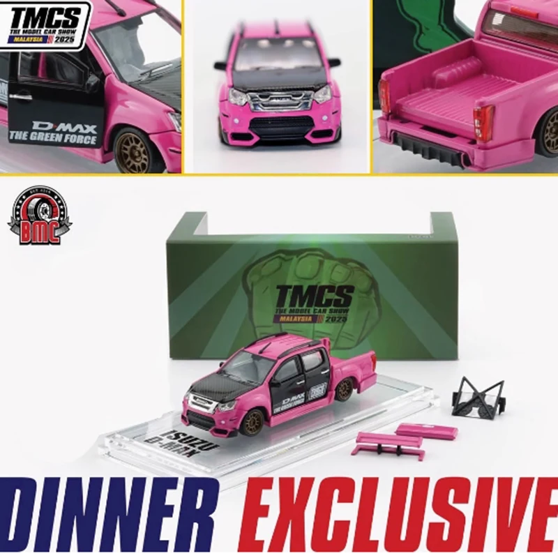 

BMC масштаб 1:64 2018, D-MAX Isuzu, пикап из сплава, имитация модели автомобиля, статическая коллекция, украшенные праздничные подарки, игрушки, сувенирный подарок