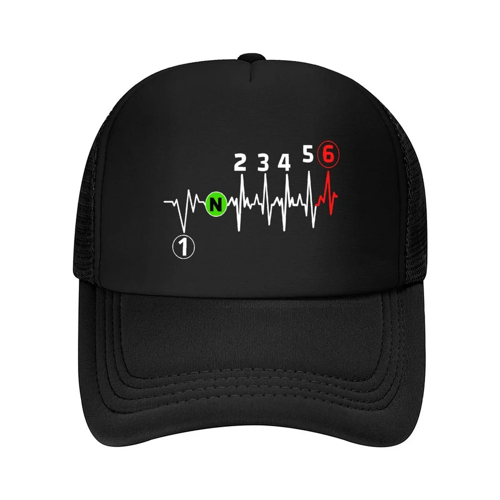 Motorbike heartbeat 1n23456 Baseball Cap Winter hat Horse Hat sailor cap for men Trucker Hat Ladies Men's