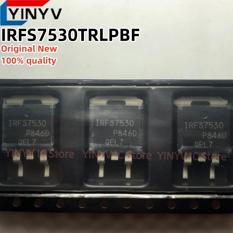 

Free shipping 10Pcs IRFS7530TRLPBF IRFS7530 TO-263 IRFS7530TRL MOSFET N-CH Si 60V 295A 3-Pin(2+Tab) D2PAK T/R 100% New original