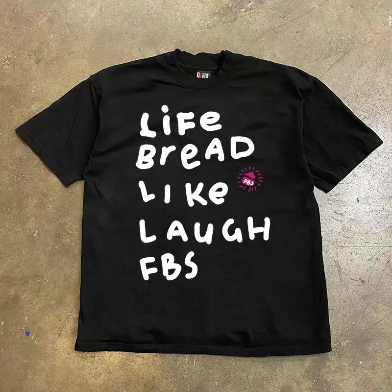 

The New Letter Print American High Street Small Loose Comfortable Casual Cotton Short-sleeved T-shirt for Men and Women