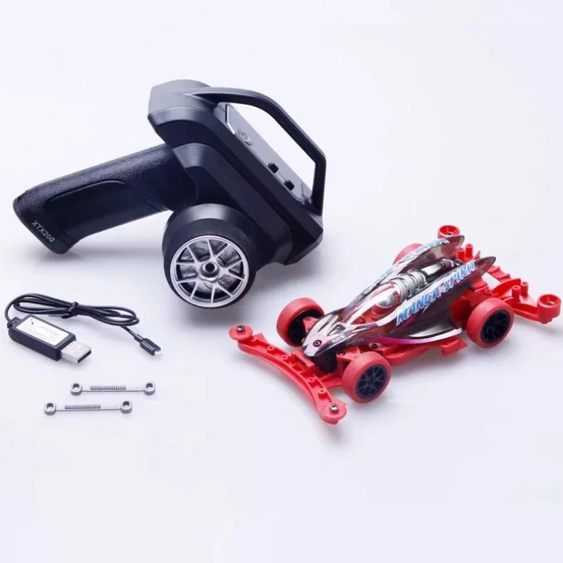 

1/32 Scale RC Car Servo-Steered Rear-Drive Racing Drift 4WD Car