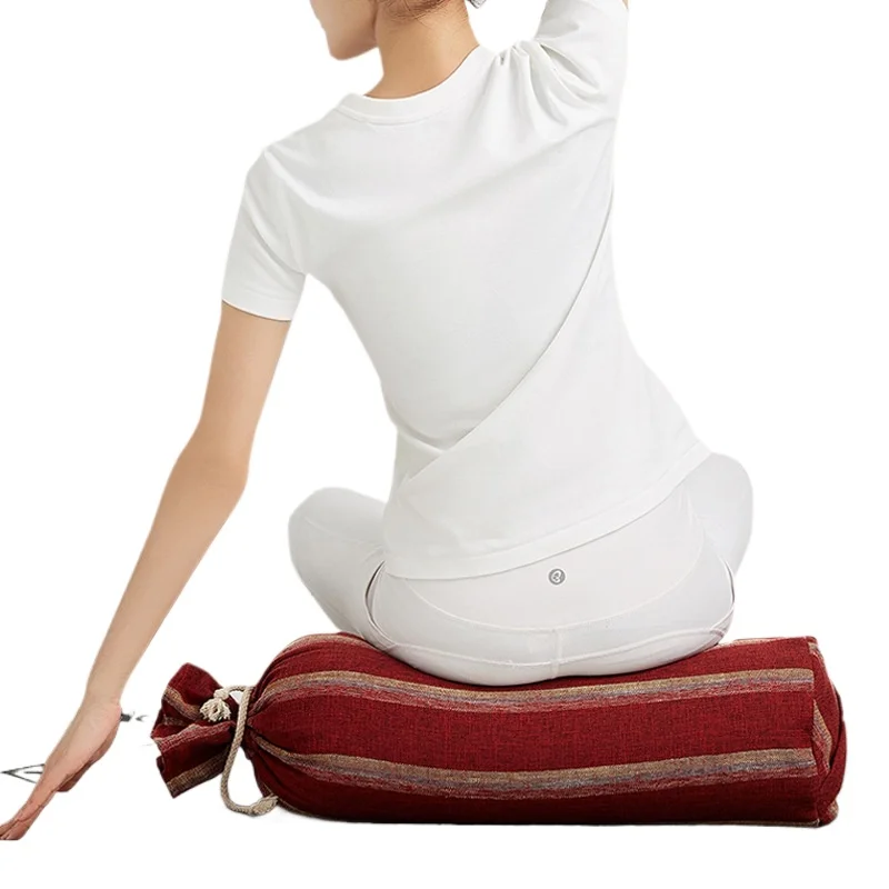 Yoga Pillow Soft Professional Meditation Iyengar Pillow Yin Yoga Assistants Pregnant Women Cylinder Waist Comfort Yoga Pillow