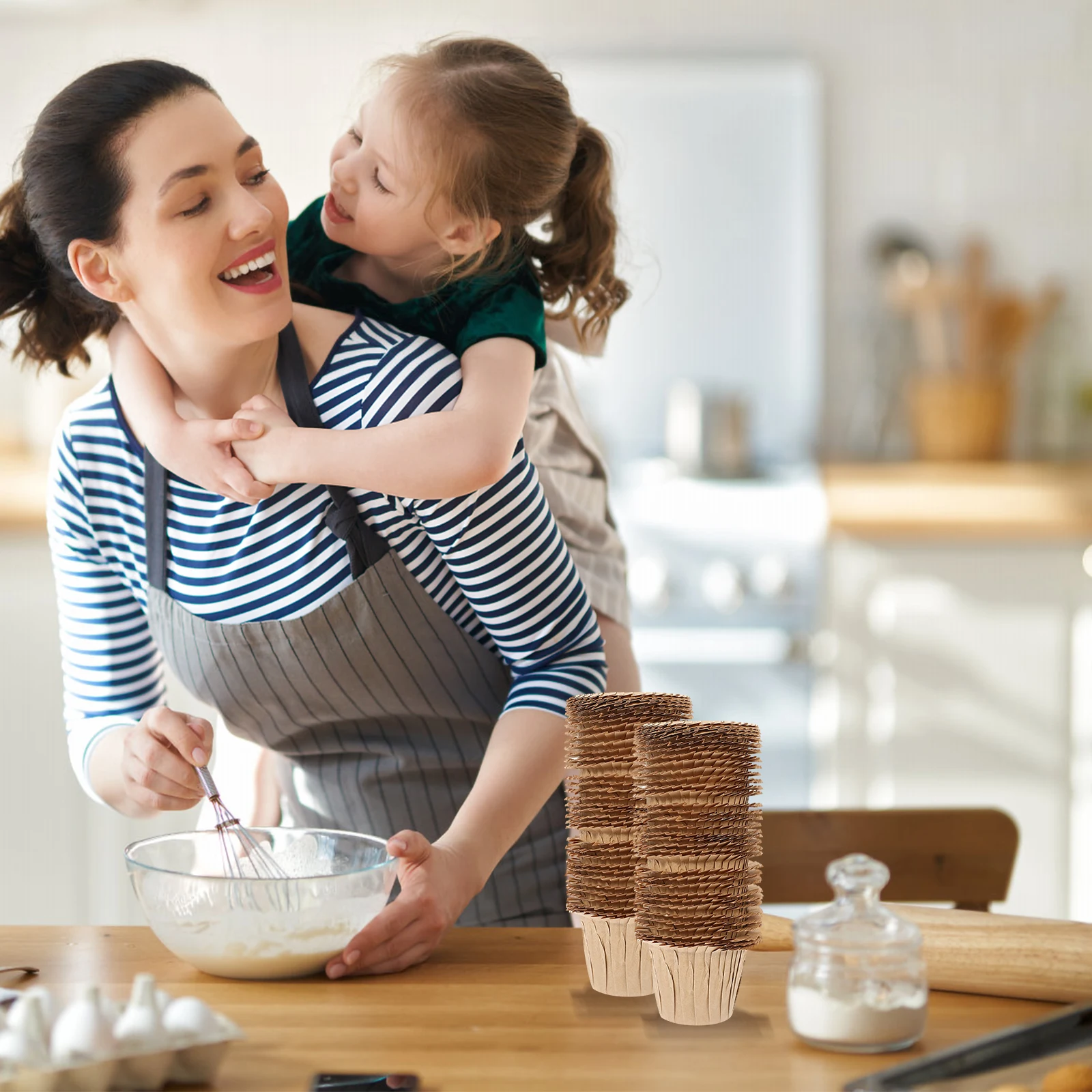 

30pcs Paper Cupcake Liners Rolled Edge Mini Muffin Cups For Baking Ice Cream Dessert Pudding Mousse Cake Wrappers Kitchen Baking