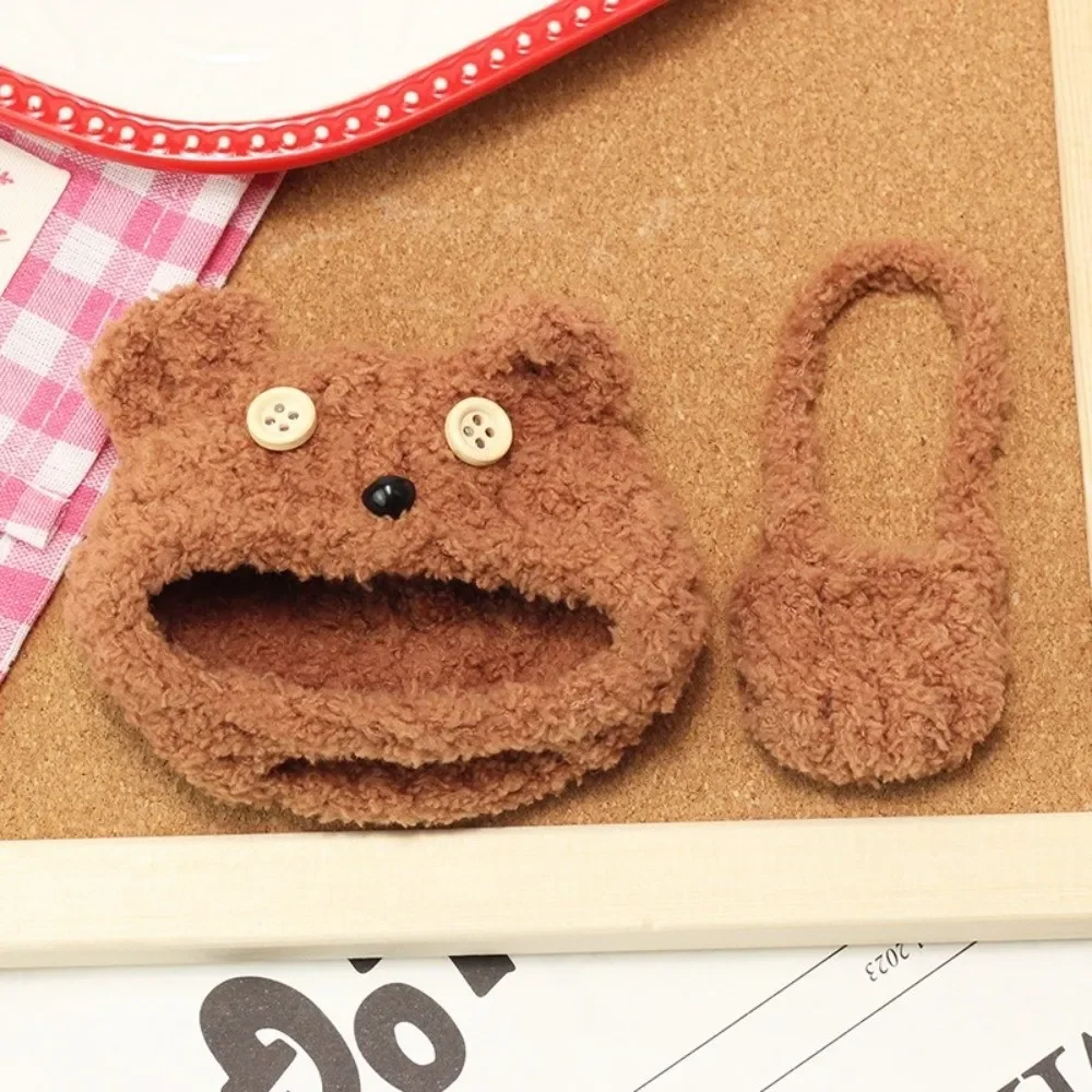 Nouveau casque sac Kit mignon ours chiot Kapybara Anime vêtements tomate aubergine coloré chapeau sac à dos porte-clés utilisation