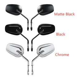 Motorcycle 8mm Rearview Mirrors For Harley Sportster Iron 883 Bobber Chopper Fat Boy Wide Glide Road Glide