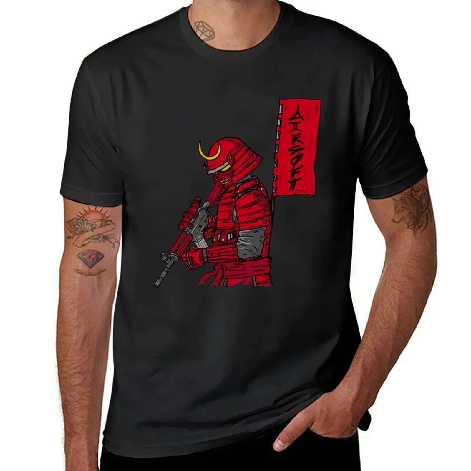 Samurai airsoft T-Shirt cute clothes vintage clothes men t shirt