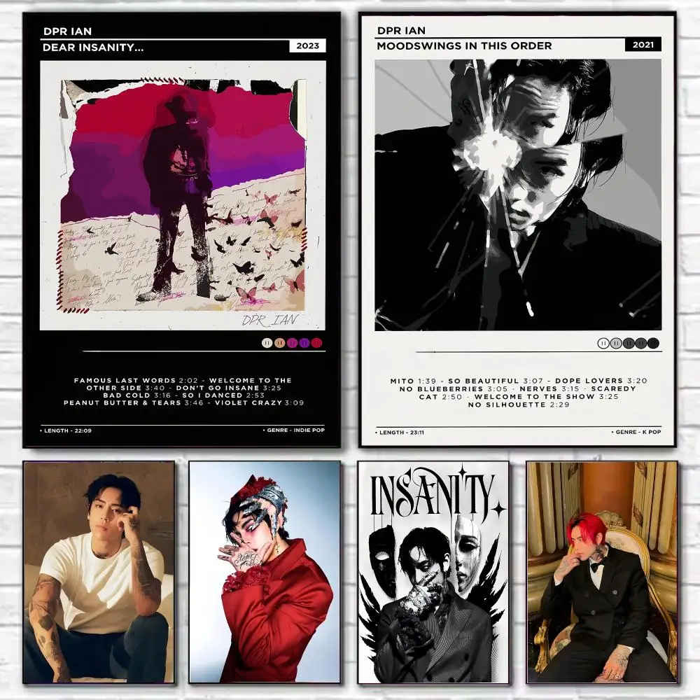 Rapper DPR IAN Poster HD Art Decorative Wall Art Waterproof Home Décor for Living Room Bedroom Café Stylish Gift