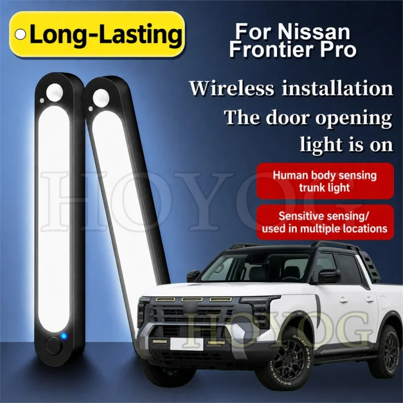 For Nissan Frontier Pro 2025-2026 Car Boot Light LED Lamp Motion Sensor Easy Install Trunk Cargo Light Pickup Truck Cargo