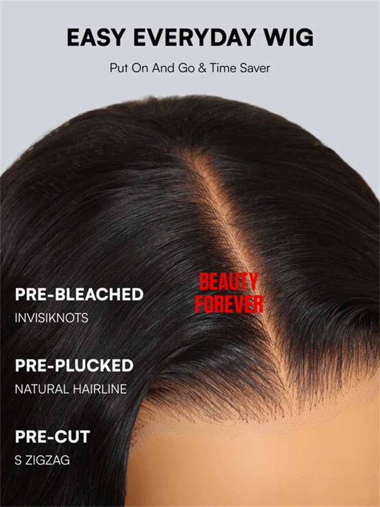 Beautyforever Breezy موجة الدانتيل أمامي غلويليس شعر مستعار باي باي عقدة 13x4 قبل قطع الدانتيل شعر مستعار أمامي البرازيلي شعر بشري لعذراء شعر مستعار #5