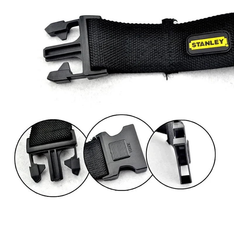 Stanley 96-258-23 Toolkit Belt with Quick Release Buckle Heavy Duty Detachable & Adjustable Utility Belt Tool Bag Belt