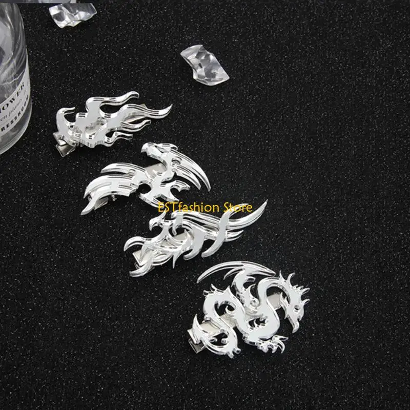 

Y5GC Gothic Duckbill Clip Hairgrips Trendy Hair Side Clips Cosplay Headwear