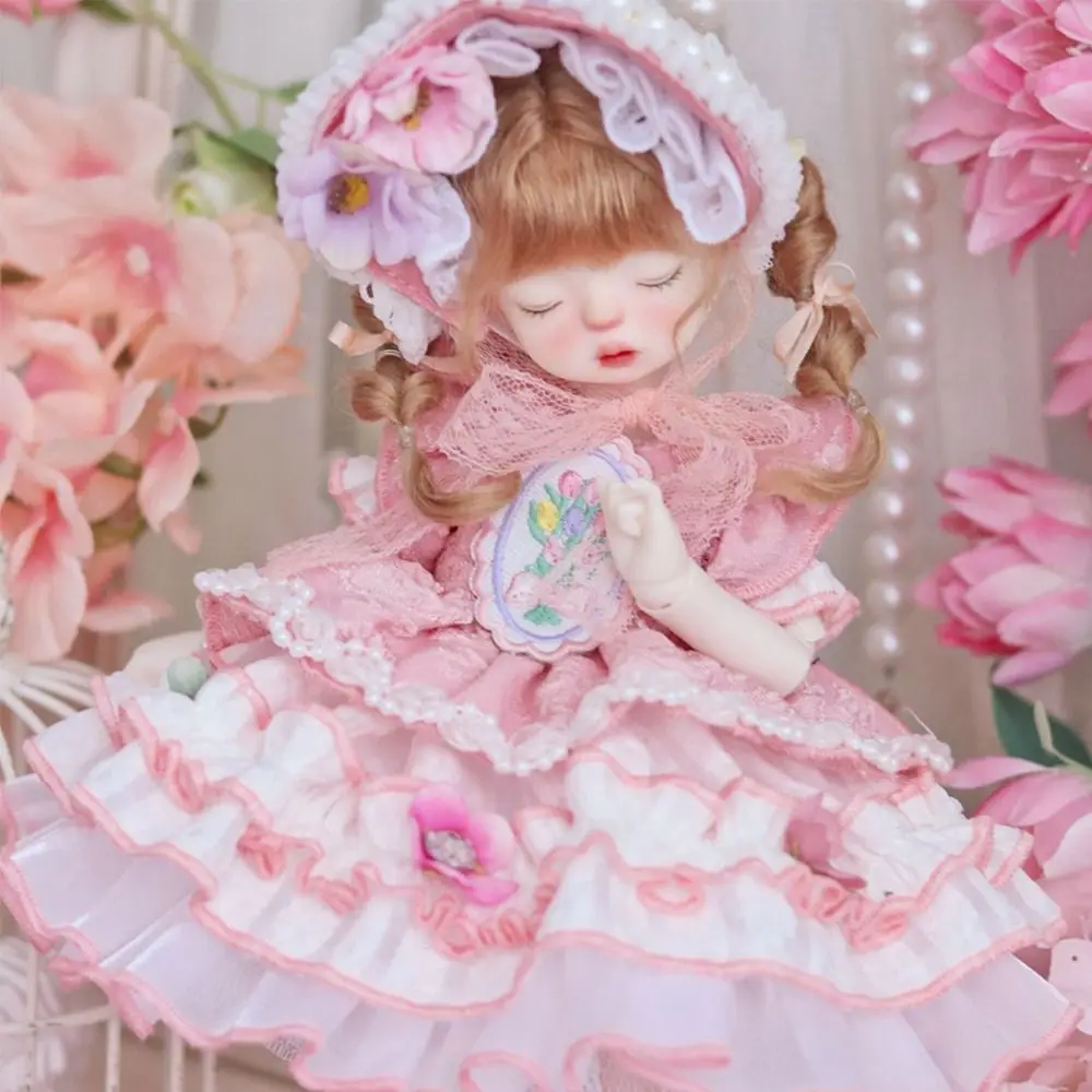 New Lolita 1/6 BJD Doll Outfit Set Retro Cute Maid Dress Chinese-style Pretty Girl Toy Gift (No Dolls or Shoes)