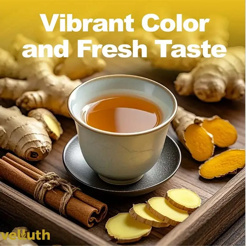 Turmeric Ginger Tea Natural Herbal, No Additives, No Caffeine, No Sugar, 25 Bags, 50 Bags