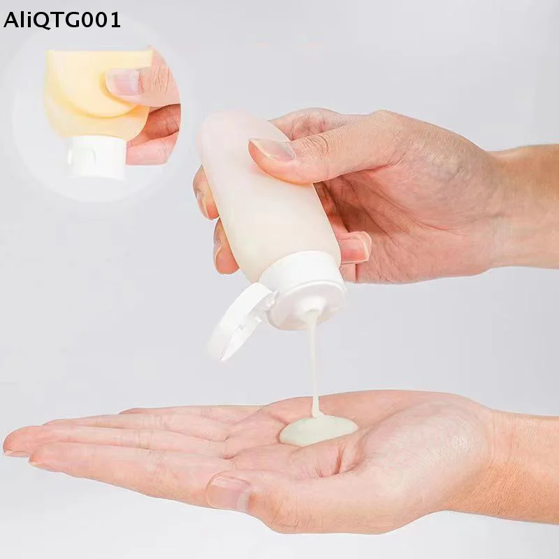 Kit de 3 Botellas Recargables de Viaje, Portátiles, para Champú, Gel de Ducha y Esencia, Compactas para Usar en Aviones