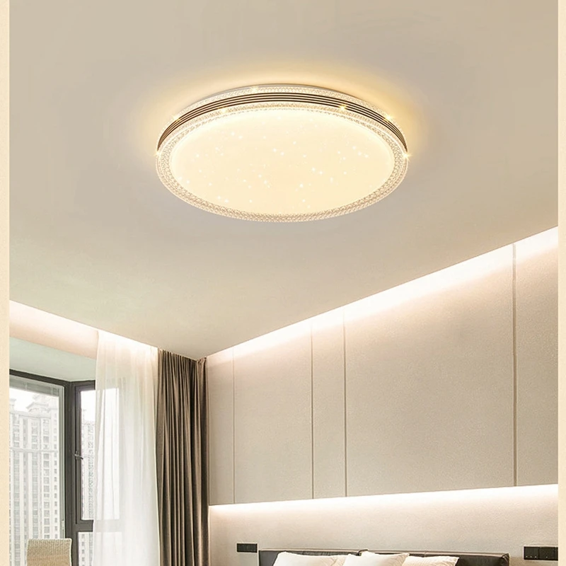 Light Luxury LED Living Room Bedroom Restaurant Ceiling Lamp Modern Intelligent Indoor Decorate Luminaires Simplicity Chandelier