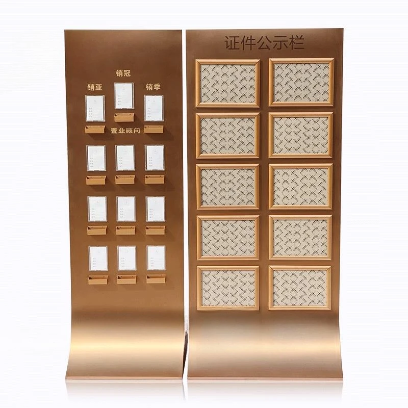 Stainless steel processing real estate publicity signage Exhibition stand vertical sign