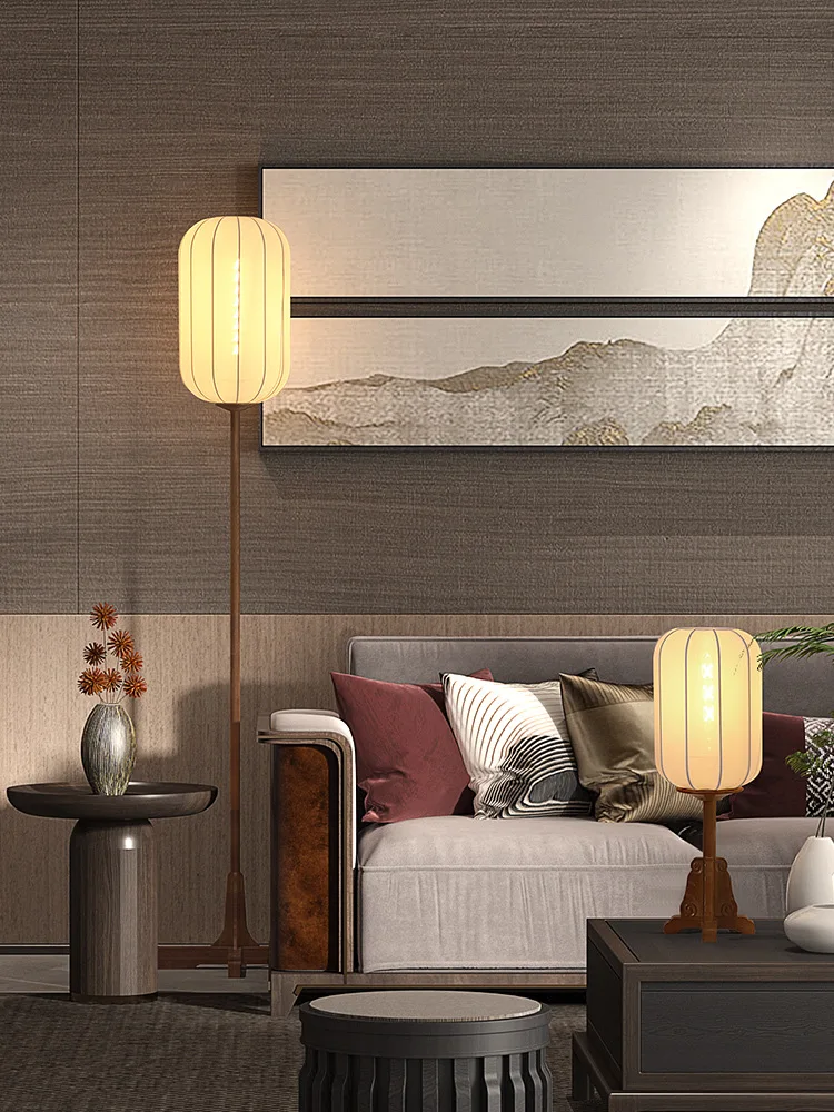 New Chinese style floor lamp, Zen inspired tea room, antique style study, living room, bedroom, bedside floor lamp