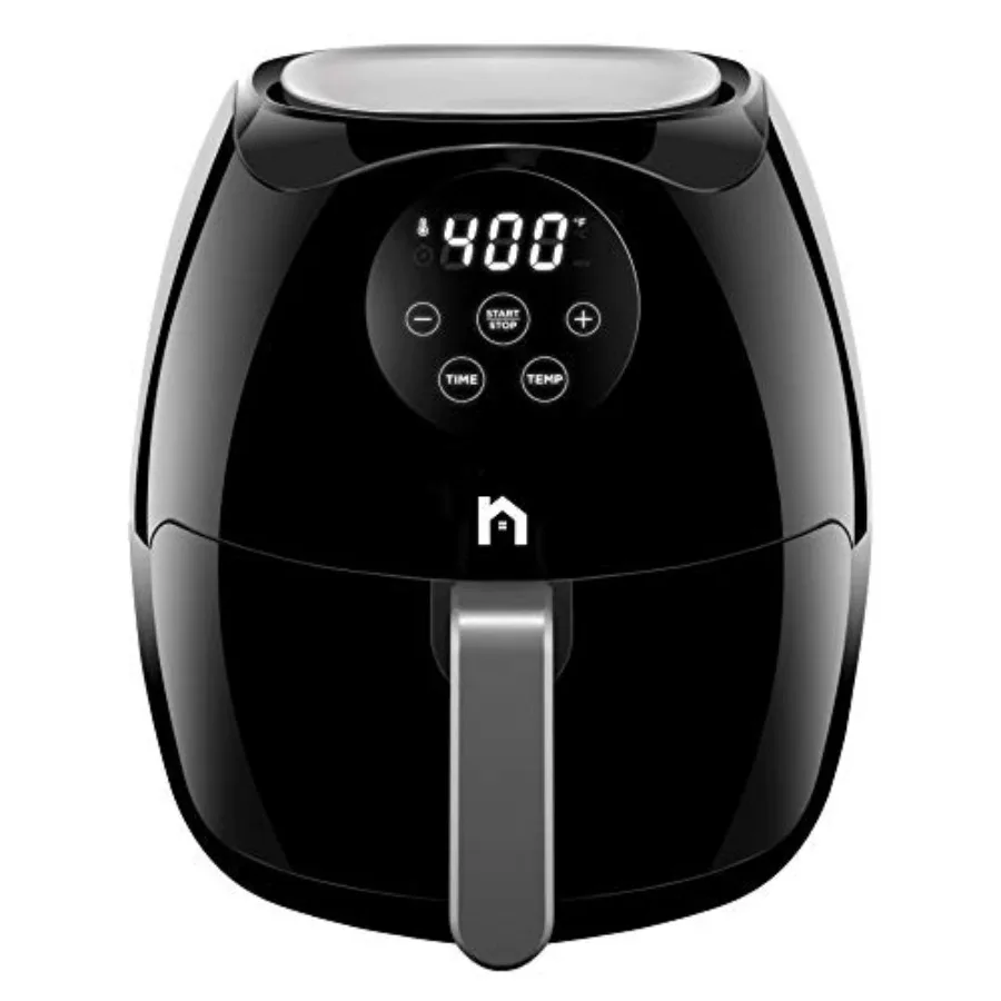 

Digital 3.5 Liter Air Fryer w/ Flat Basket, Touch Screen AirFryer, Non-Stick Dishwasher-Safe Basket, Use Less Oil For Fast Heal
