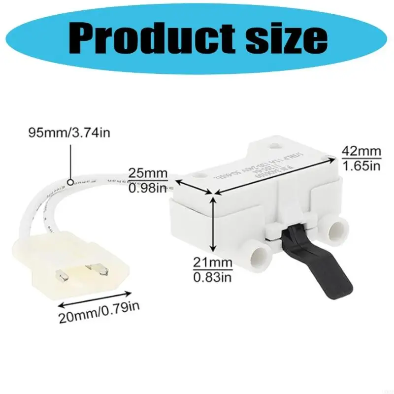 استبدال غطاء استبدال مطور 3406109 لوحدات مجفف الغسالة، ميزات أمان محسنة، مكون بلاستيكي