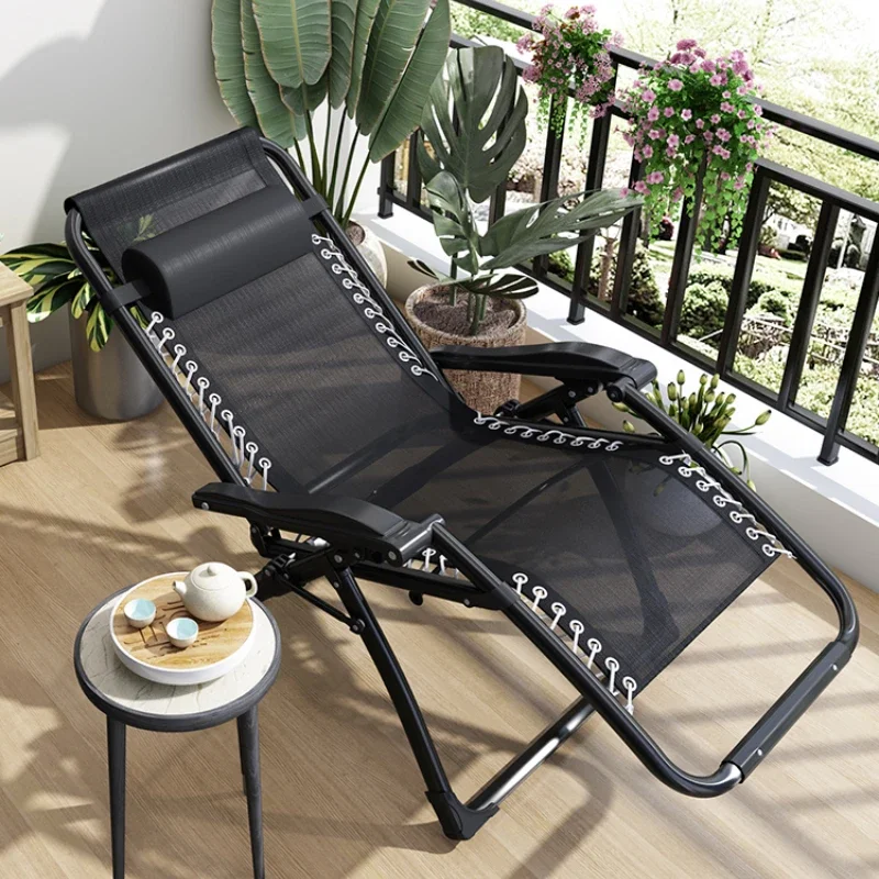 Break Folding Office Bed for Lunch Break Home Balcony Leisure Lazy Sofa Backrest Elderly Rocking Chair