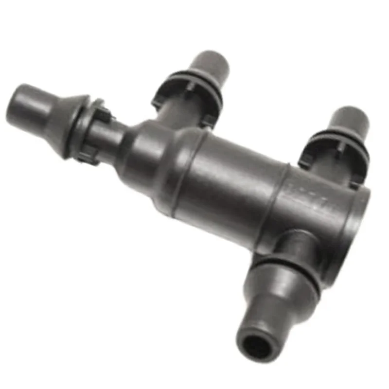 1 Buah Katup Penutup Suhu Rendah Termostat Tabung Throttle 4 Arah Plastik Hitam untuk Mercedes-benz E-class W213 C W205 GLC W253-