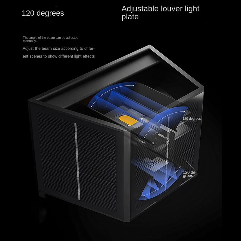 Настенная лампа с солнечной батареей, внешнее освещение вверх-вниз, лампа, солнечные Настенные светильники для двора, сада с регулируемой яркостью