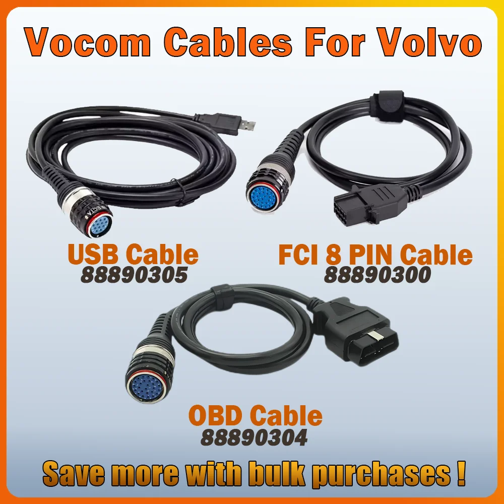 

Vocom OBD2 Main Diagnostic USB Cable for Volvo 88890304 Interface Main Test Cable for Volvo Vocom 88890305 Vocom OBD-II Cable