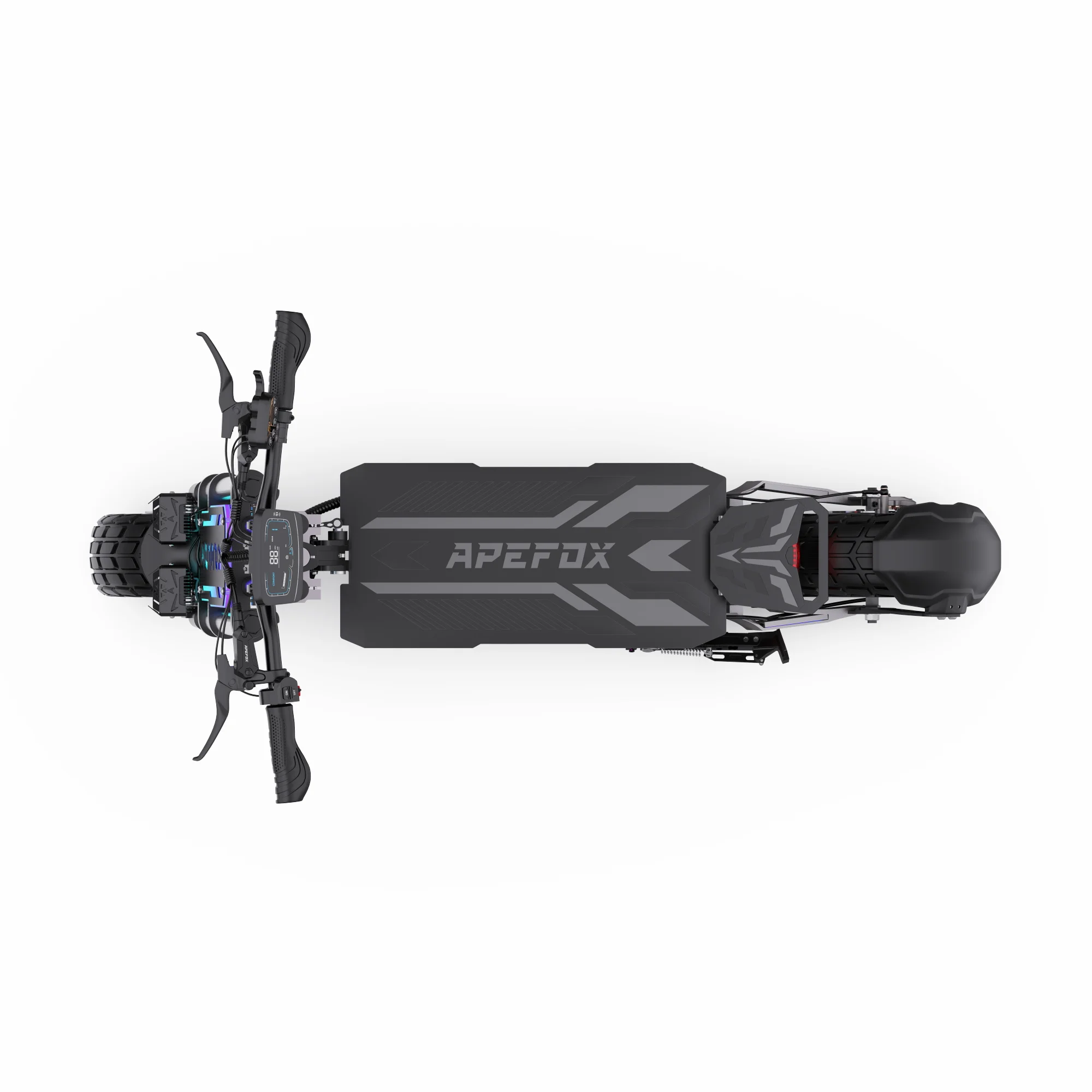 APEFOX T90 Erwachsenen-Elektroroller Doppelmotor Faltbarer E-Scooter 60V 31,2AH 13 Zoll Offroad-Reifen Geländetauglicher Elektroroller – Detail 17