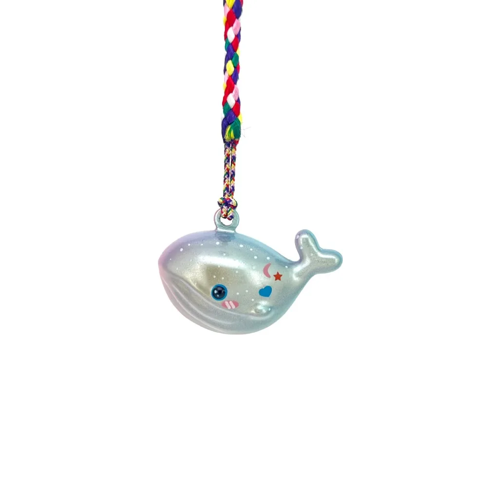 

Cute Design Whale Keychain Personalized Brass Whale Pendant Kawaii Style Lovers Theme Whale Keyring School Bag Decor