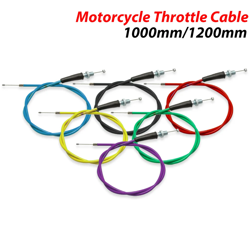العالمي للدراجات النارية خنق كابل 1000 مللي متر/1200 مللي متر اتصال مستقيم ل XR50 CRF50 CRF70 KLX110 125cc الترابية دراجة الطرق غير الممهدة القرد