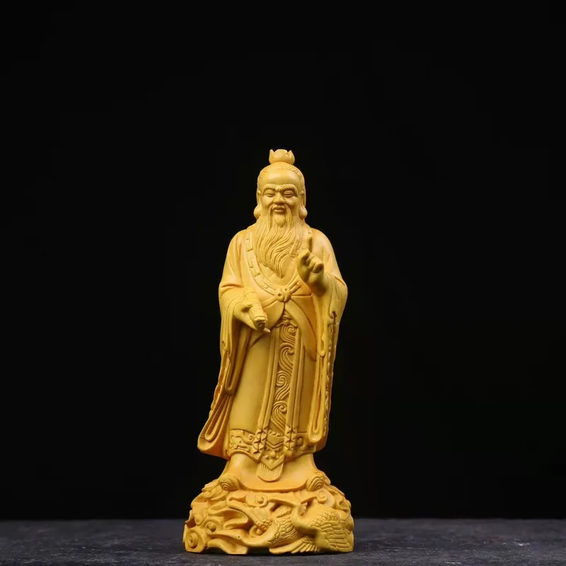 

Boxwood Solid Wood Carving Figure Decoration Laozi Hallway Living Room Decoration Crafts Crafts Wholesale One Piece Dropshipping