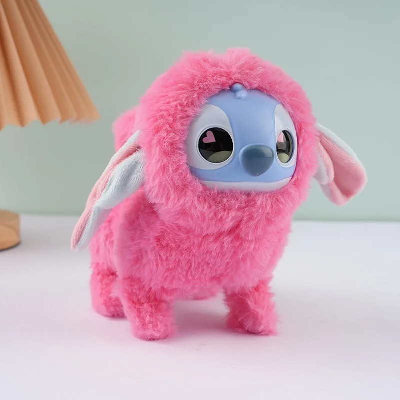 Jouets en peluche jouets de point de marche interactif électronique jouet en peluche pour animaux de compagnie jouet de point chiot Woof et tête de nidification animée en mouvement cadeaux