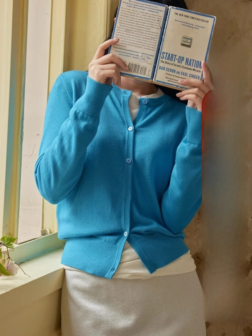 

Оригинальный женский вязаный кардиган Elwing из модального хлопка с круглым вырезом, длинными рукавами, винтажный, приталенный, весенняя верхняя одежда