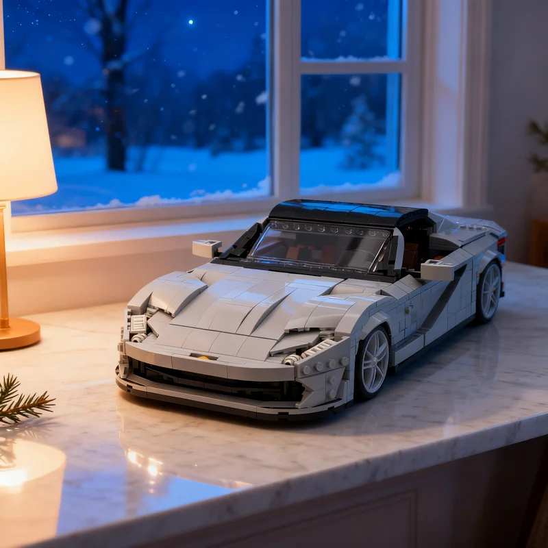 1458pcs MOC Ferrar I 812 GTS Cars Model Building Blocks Christmas Gifts Architecture Toy Creative Display Craft Collection Idea