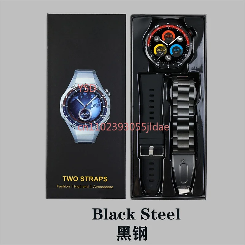 GT4 Men's Smart Watch, Bluetooth Call Smartwatch, Alipay NFC Voice Assistant Heart Rate Pedometer Sports Fitness Tracker