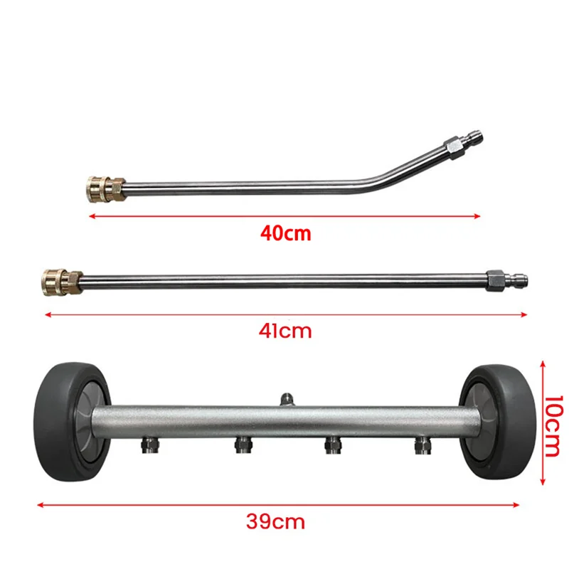 F-T lavadora de alta pressão para lavagem de carro, chassi, vassoura de água com barra de ângulo de 45 graus sob o transporte, limpador de vassoura de água