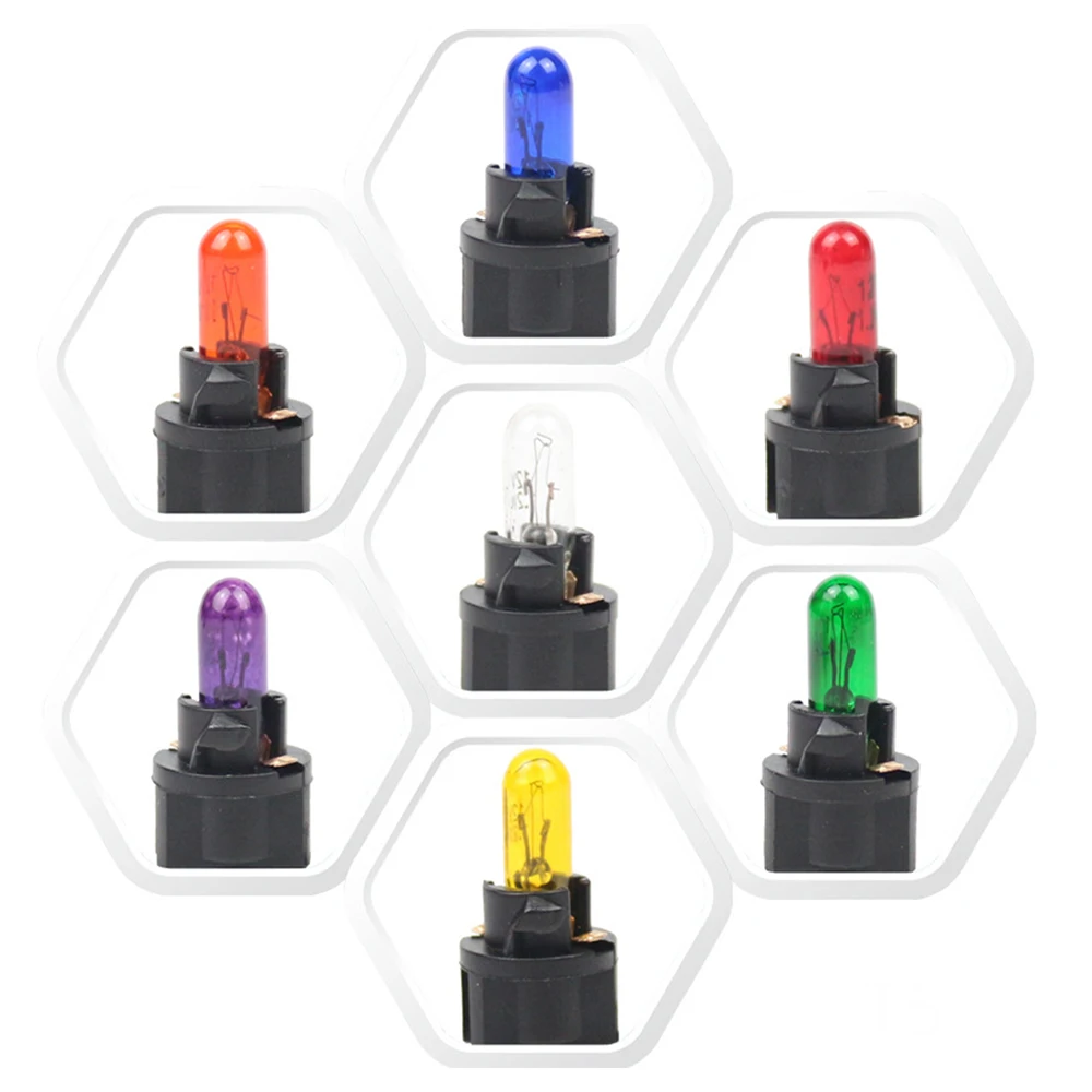 10Pcs T5 SMD LED Car Light Automobiles Light-emitting Diode Instrument Gauge Dashboard Light Bulbs Auto Interior Indicator Lamp