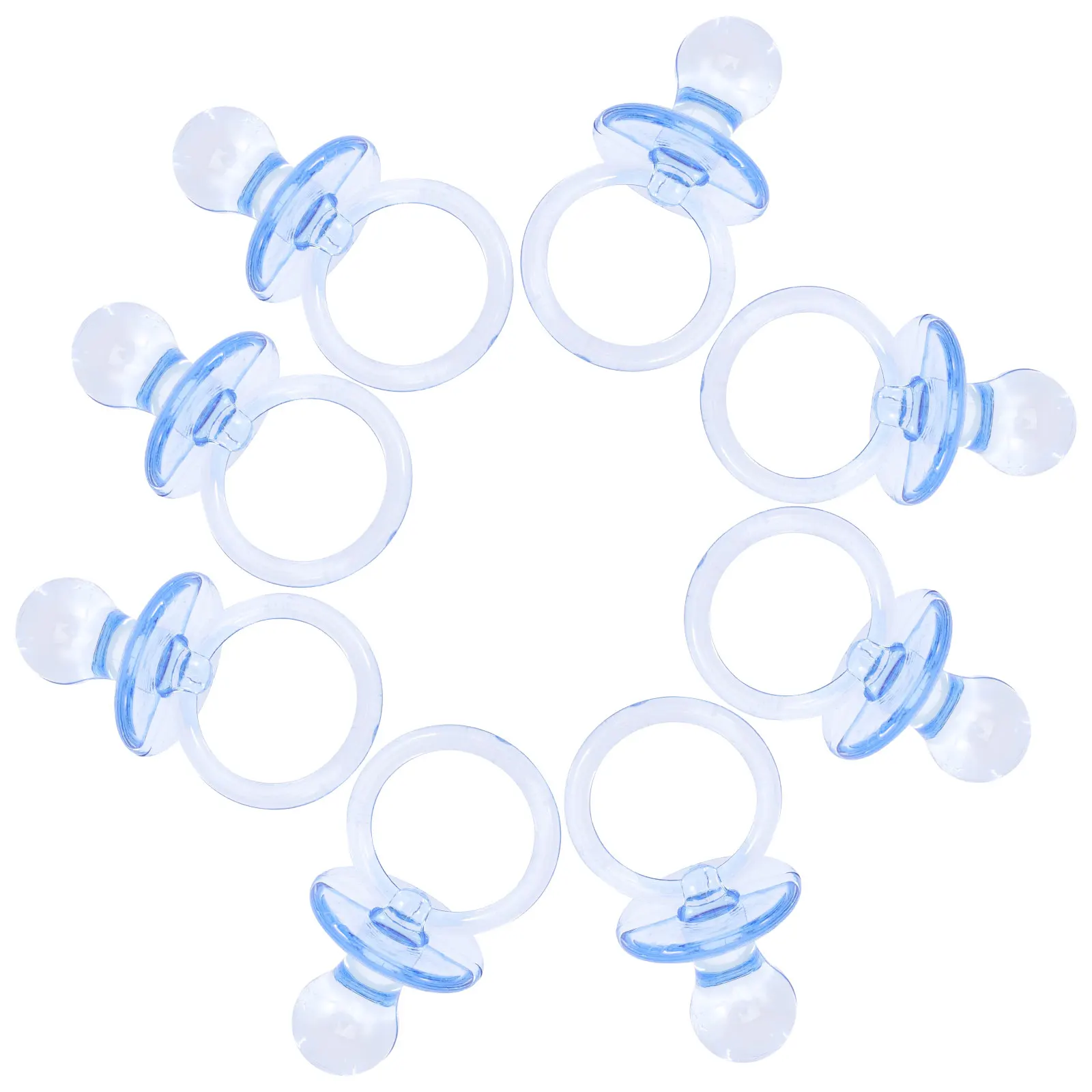 

20 Pcs Baby Shower Party Supplies Table Scatter Pacifier Clear Pacifiers for Centrepieces Decorate