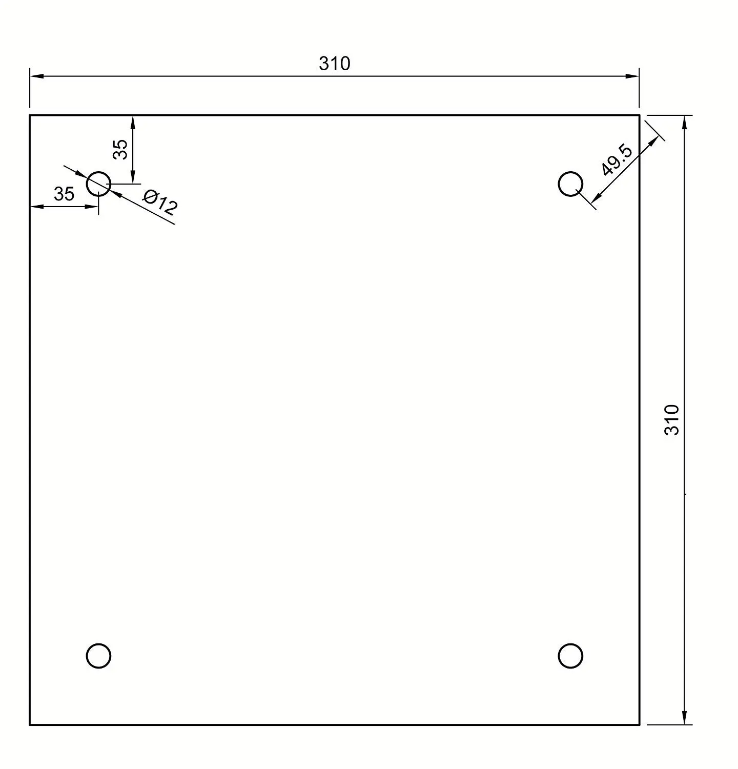 Silicone Rubber Electric Heating Pad Thermal Heated Hot Mat Plate for Creality CR-10 /CR-10S 3D Printer Heater Bed 4 Screw Holes