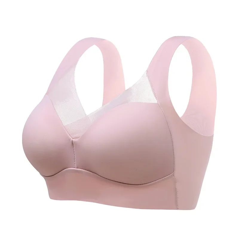 One-piece fixed cup, beautiful back underwear, no marks, no steel ring, anti-light bra, gather for comfortable sleep