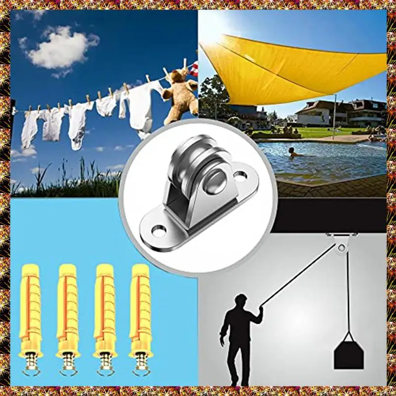 Bloco de polia de aço inoxidável btcl 304, bloco de polia pequeno, polia silenciosa, manuseio de material e kit diy, 8 peças