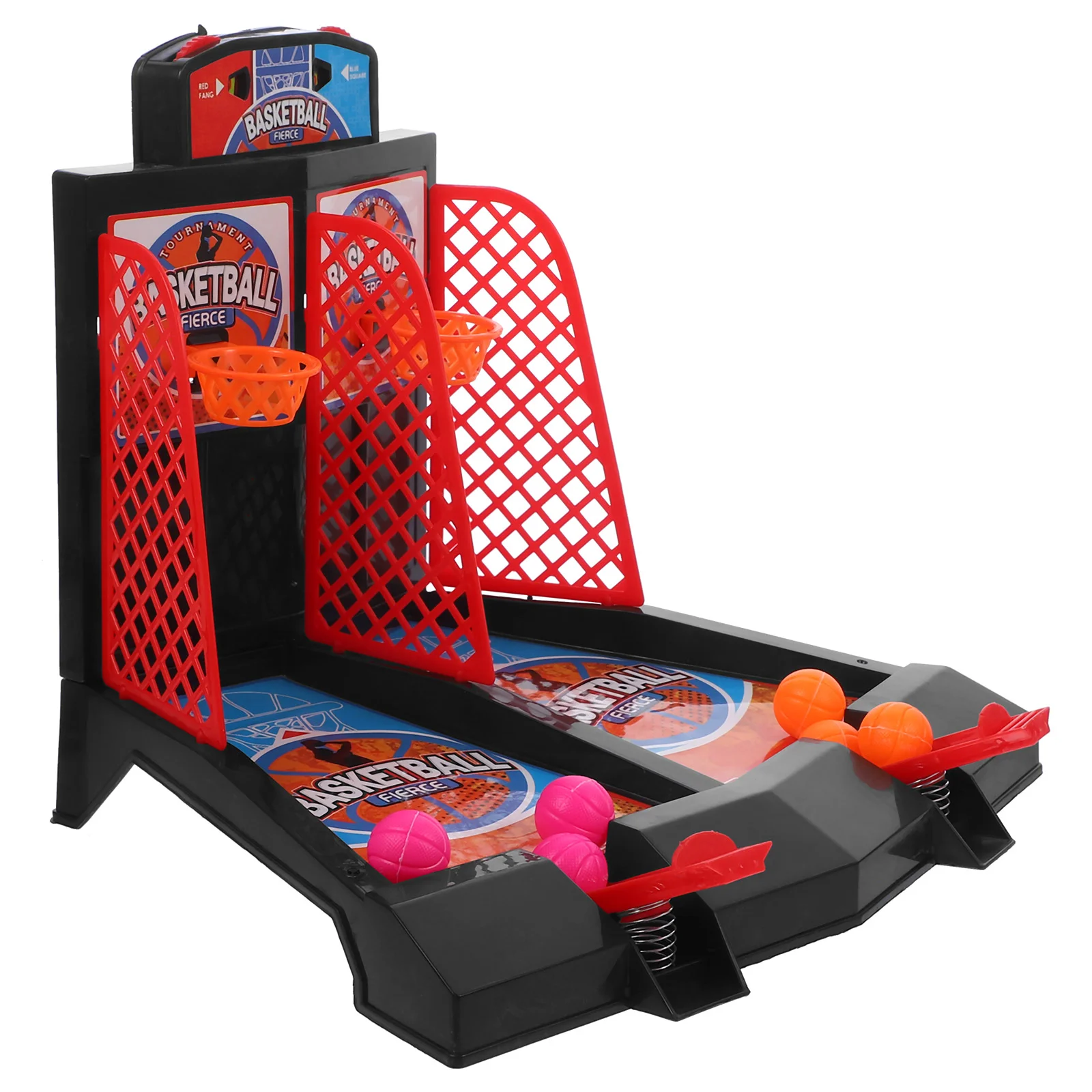 Basketball Hoop Playset Machine Toddler Toys Table Game Tabletop Mini