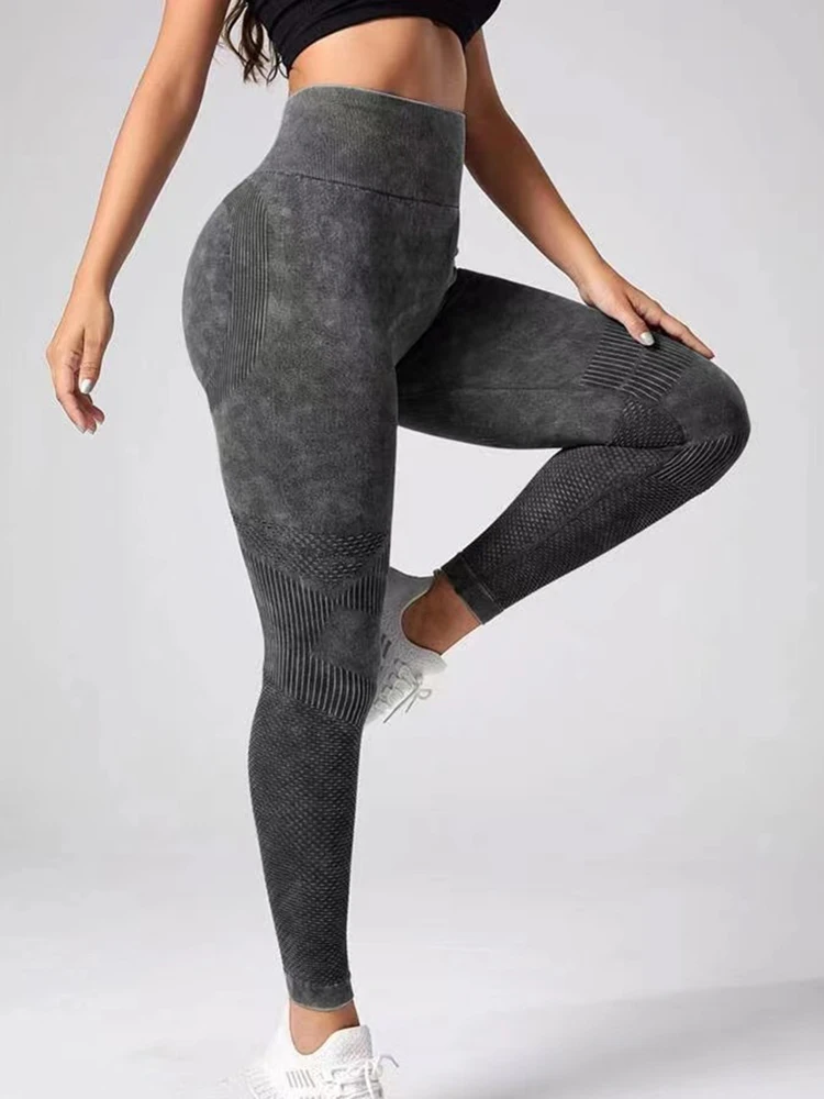 Pantalones de Yoga de cintura alta para mujer, Leggings sexys de malla, elásticos, para entrenamiento, Fitness, Push Up, gimnasio