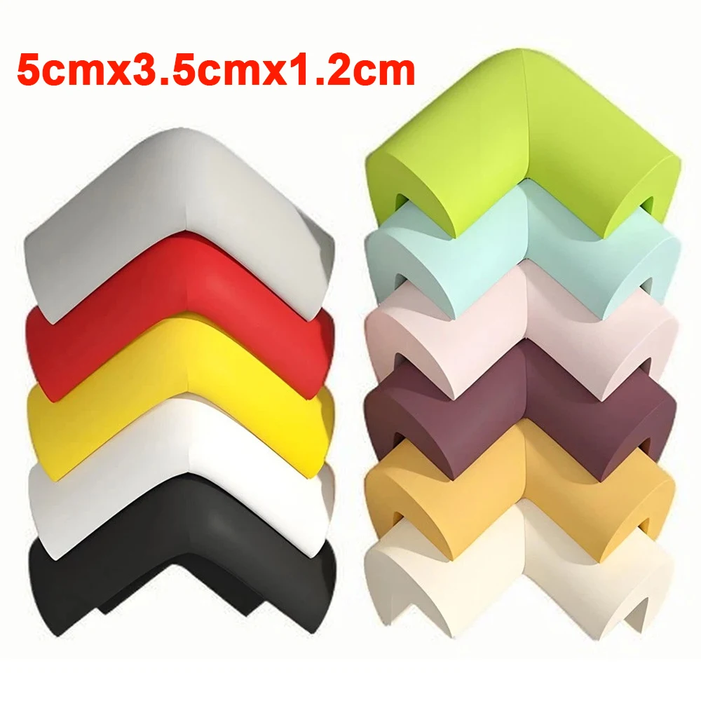 4pcs Child Baby Safety Colorful Protector Strip Soft Edge Table Corners Protection Guards Cover Toddler Infant Anticollision
