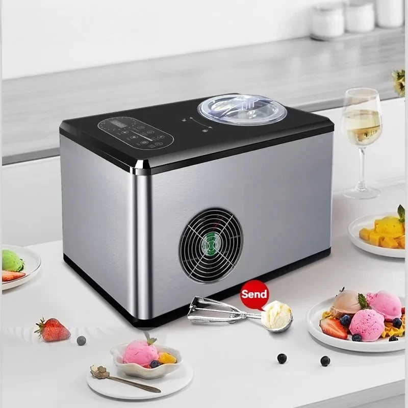 220V Commercial Automatic Soft Serve Ice Cream Maker Mini Fast Freezing Gelato Machine For Home Shop Dessert Tool