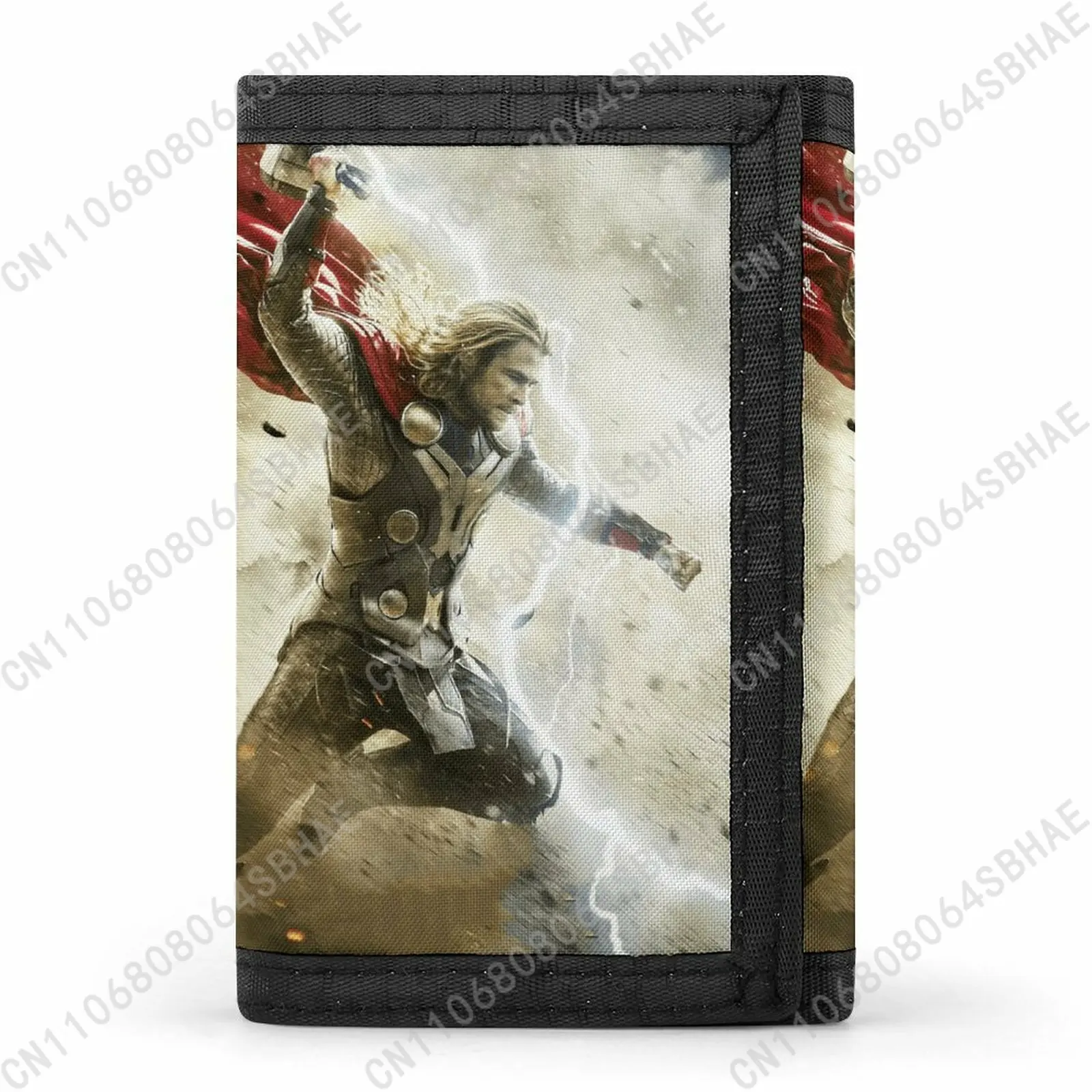 

Marvel The God of Thunder Tri Fold Wallet Teenage Girls Boys Slim 3 Fold Card Personalized Pattern Purse Daily Use Cosplay