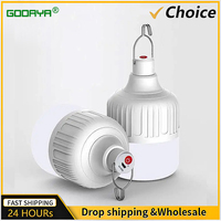 300W Rechargeable Camping LED Lights Portable Emergency Bulb Lights USB Battery Bright Flashlight Outdoor Lantern with Hook