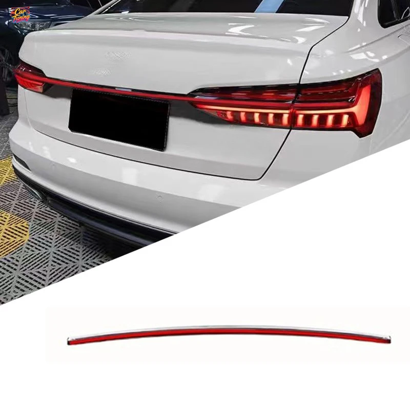 

Подходит для Audi A6L 2019-2024, модифицированные сквозные задние фонари C8, динамические задние фонари, улучшенная внешняя отделка с декоративной накладкой.